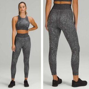 LULULEMON Ebb to Train Super-High-Rise Tight 25" Size 4 Pattern Mixing Black